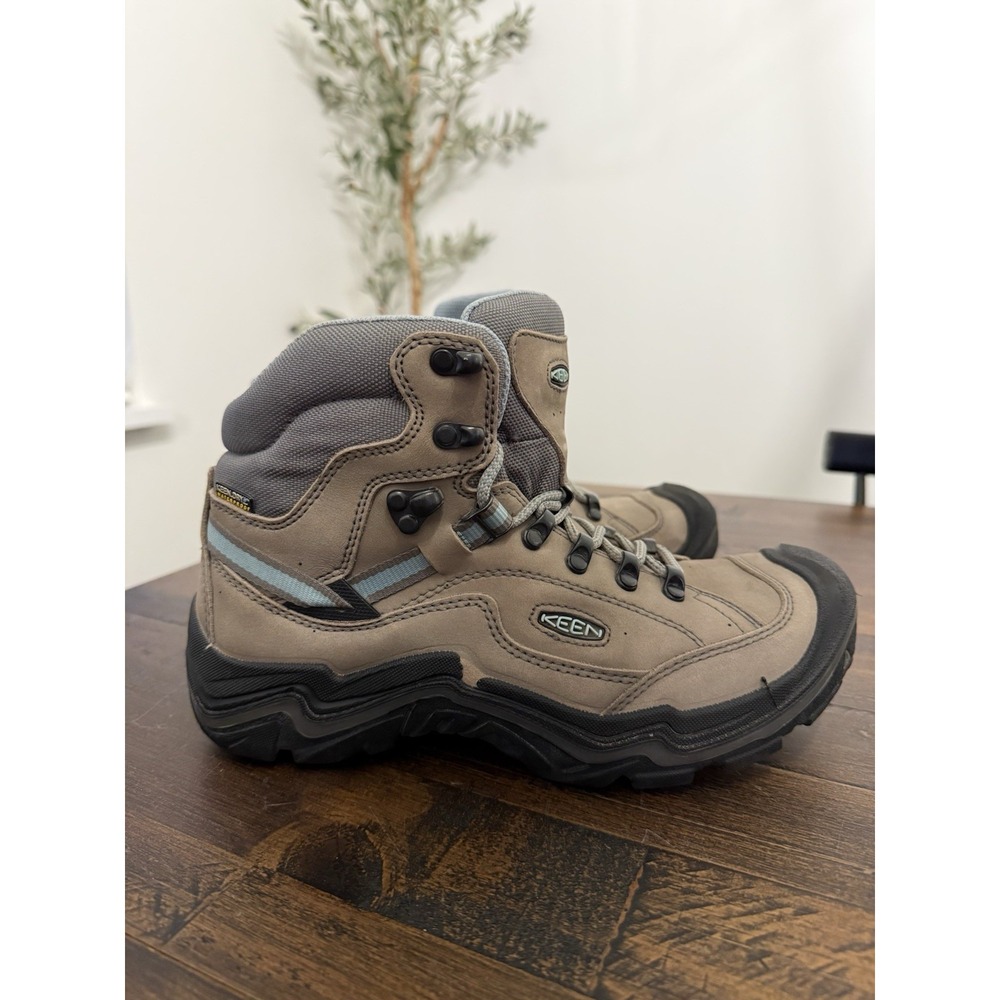 🔥 KEEN Women's Size 8.5 Durand II Mid Waterproof Hiking Shoe Boot Steel Gray - Picture 3 of 9